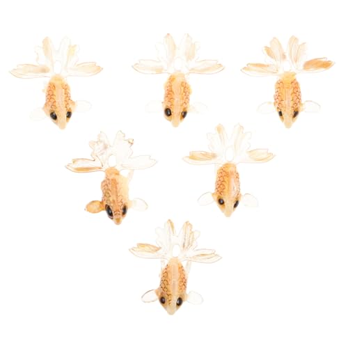 FRCOLOR 6 Stück Süße Diy Schmuckanhänger für Ohrringe und Armbänder Kreative Fischanhänger für Handgemachte und Bastelprojekte von FRCOLOR