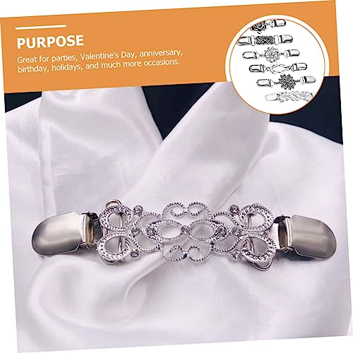 FRCOLOR 6 Stück Teiliges Blumenbroschen Kragenclip Hochwertiger Vielseitiger Ansteckclip für Pullover Hemden Schals und Hochzeitskleider Eleganter Schmuck für Formelle und Anlässe von FRCOLOR