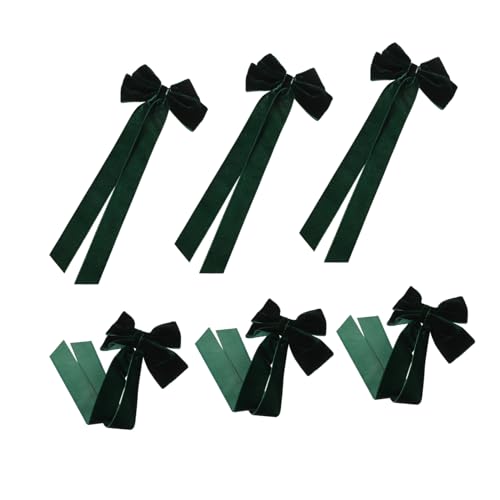 FRCOLOR 6 Stück Teiliges Mädchen Haarspangen mit Samt Schleifen Starke Gepolsterte Duckbill Clips für Sicheren Haarschleifen für Alltag Party und Festliche Anlässe Sanfte von FRCOLOR