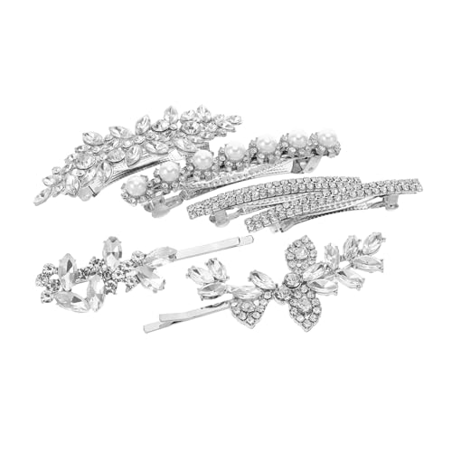 FRCOLOR 6 Stück Teiliges Strass Haarklammern mit Kristall-design Kleine Süße Haarspangen für Braut Hochzeit Party und Alltag Funkelnde Haarnadeln für Damen und Mädchen von FRCOLOR