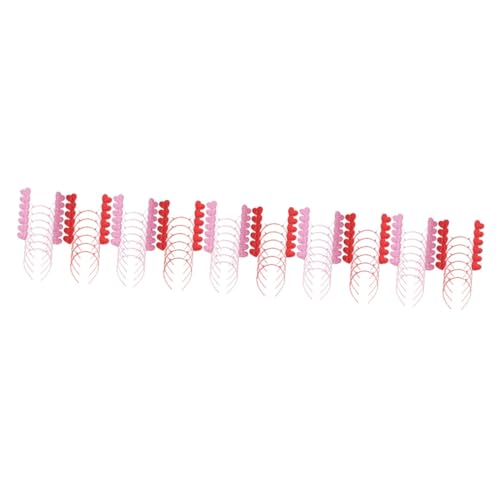 FRCOLOR 60 Stk Liebe Pailletten Stirnband Rotes Stirnband Sonnenbrillen-stirnband Für Frauen Valentinstag Rotes Herz Headbopper Herz Stirnband Valentinstag Blitz Antenne Fräulein Stoff von FRCOLOR