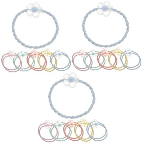 FRCOLOR 60 Stk Haargummi Einfädeln Süßes Haarseil Geflochtene Haargummis Süße Pferdeschwanzhalter Pferdeschwanzband Stretch-haargummi Haarring Bindet Kopfbedeckungen Baby Armband Mädchen von FRCOLOR