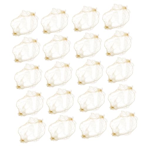 FRCOLOR 60 Stück Goldene Unsichtbare Haarnetze Elastisch für Ballett Dutt und Hochsteckfrisuren Damen Mädchen Tanz Hochzeit Alltag von FRCOLOR