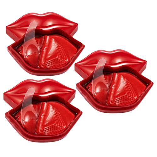 FRCOLOR 60St Lippenmaske Lippenpads mollige Lippen Lippe Schlafunterlage lip mask lipmask Lippen-Schlafmaske Lippenfilm nähren Lippenaufkleber Stilleinlage Gesichtsmaske Patch Vlies von FRCOLOR