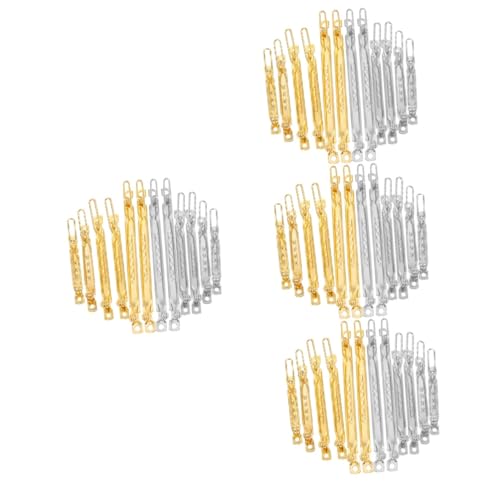 FRCOLOR 4 Sets Metall-haarspangen Frosch-clip Haarnadel Für Bastelbedarf Leere Clips 16 Stück X 4 von FRCOLOR