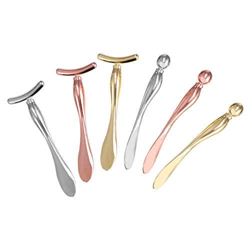 FRCOLOR Augencreme-löffel-set – 6-teilig Tragbar Für Die Hautpflege Zinklegierung Für Einfache Aufnahme Und Ödemreduzierung von FRCOLOR