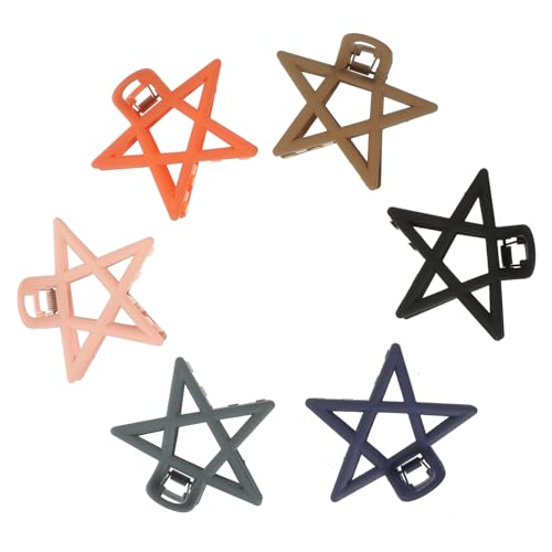 FRCOLOR 6-teiliges Haarnadel-set Mit Sternen – Silberne Haarspangen in Sternform Für Damen Glitzernde Haarklammern Für Elegante Frisuren Tolles von FRCOLOR