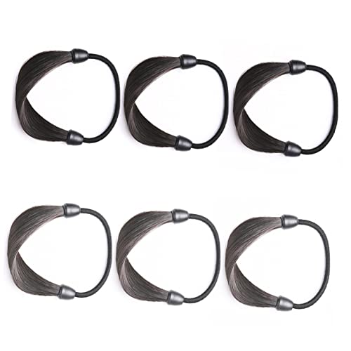 FRCOLOR 6stücke Elastische Pferdeschwanz-halter Stirnbänder Haargummis Für Frauen Haarseil Haarband Haarschmuck Für Mädchen Wickelseil Für Pferdeschwanz Einheitsgröße Praktisch Und Langleb von FRCOLOR