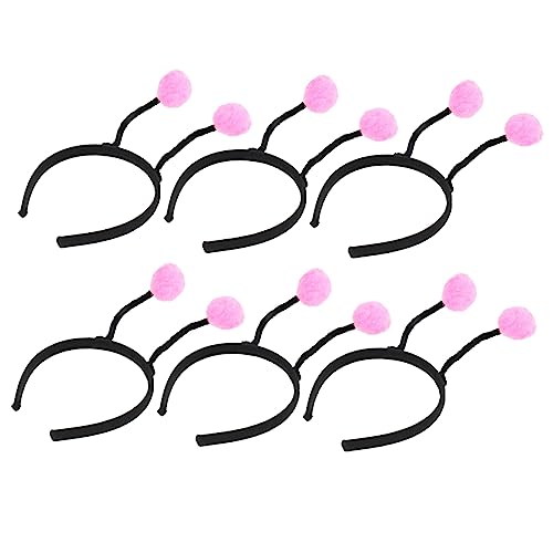 FRCOLOR 6stücke Haar Ball Stirnband Für Mädchen Mode Ohren Kopfschmuck Cosplay Stirnband Party Haarband Geeignet Für Kostümpartys Karneval Weihnachten Ostern Silvester Und Alltag von FRCOLOR