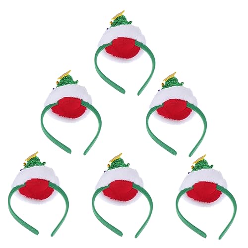 FRCOLOR 6stücke Teiliges Weihnachtsbaum Haarreif Für Mädchen Bunte Frühlingsspirale Mit Sternen Weihnachtsdeko Für Partys Und Fotografie FRCOLOR 6stücke Teiliges Weihnachtsbaum Haarreif Für Mädchen Bunte Frühlingsspirale Mit Sternen Weihnachtsdeko Für Partys Und Fotografie von FRCOLOR