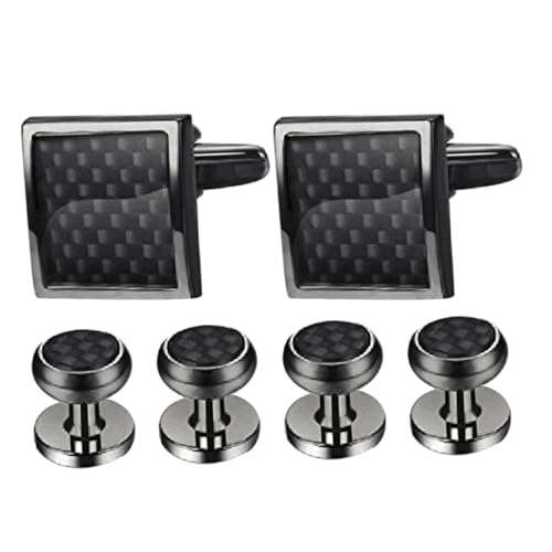 FRCOLOR 6Stücke Teiliges Manschettenknopf Set Für Herren Smoking Accessoires Für Hochzeiten Mit Hochwertigen Hemdnieten Für Formelle Anlässe Zeitlose FRCOLOR 6Stücke Teiliges Manschettenknopf Set Für Herren Smoking Accessoires Für Hochzeiten Mit Hochwertigen Hemdnieten Für Formelle Anlässe Zeitlose von FRCOLOR
