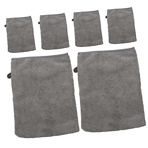 FRCOLOR 6stücke Mikrofaser-waschhandschuhe Für Gesicht Make-up Entferner Tücher Wiederverwendbar Aus Hochwertiger Mikrofaser Und Polyester Geeignet Für Augen-make-up Gesichts-make-up Masca von FRCOLOR