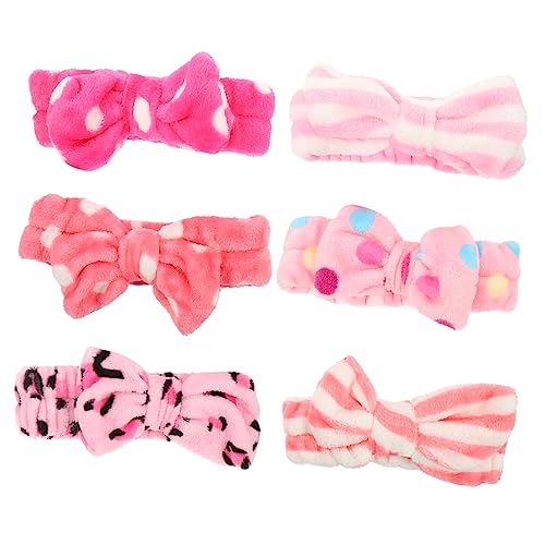 FRCOLOR 6stücke Fleece Stirnbänder Für Damen Weiche Rutschfeste Haarbänder Für Gesichtspflege Make-up Und Spa Für Waschen Joggen Und Entspannen von FRCOLOR