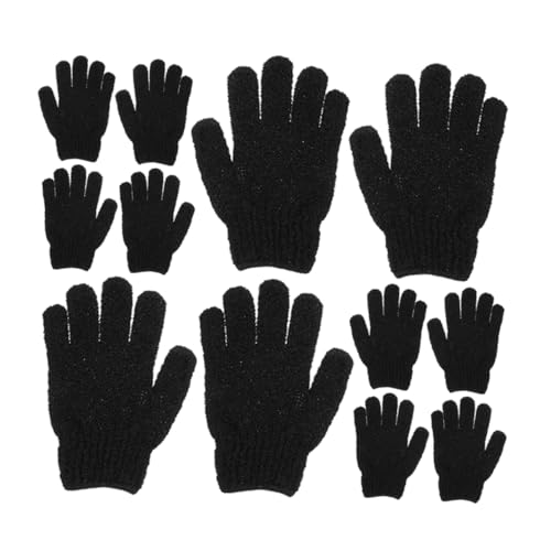 FRCOLOR 6paare Peelinghandschuh Für Gesicht Und Körper Dusch-peelinghandschuh Badehandschuh Für Abgestorbene Hautzellen-entfernung Handschrubberhandschuh Aus Polyester von FRCOLOR
