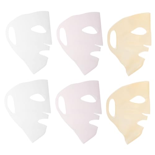 FRCOLOR 6stücke Gesichtsmaske Wiederverwendbar Hautpflege Abdeckung Für Tuchmaske Feuchtigkeitsmaske Gesichtsmaskenhülle Beauty Maskenhülle von FRCOLOR