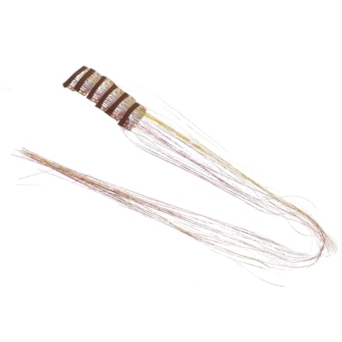 FRCOLOR Haarverlängerungen 6-teiliges Lametta-clip-on-haar-lametta-verlängerungen Für Frauen Und Mädchen Haar-accessoires Buntes Haar-lametta-set von FRCOLOR