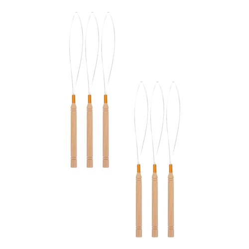 FRCOLOR 6st Holzgriffperücke Häkeln Doppelseitiges Klebeband Für Haarverlängerungen Haar Lametta Kit Herstellung Haarverlängerungsset Einfädler Häkelnadel Flechten Haken Khaki Hölzern FRCOLOR 6st Holzgriffperücke Häkeln Doppelseitiges Klebeband Für Haarverlängerungen Haar Lametta Kit Herstellung Haarverlängerungsset Einfädler Häkelnadel Flechten Haken Khaki Hölzern von FRCOLOR