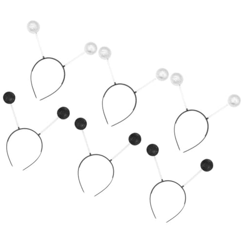 FRCOLOR 6stücke Glitzerkugel Stirnbänder Kreative Haar Bänder Party Lieferung Haarreifen Dekorative Stirnbänder Für Partys Tänze Jubiläen von FRCOLOR