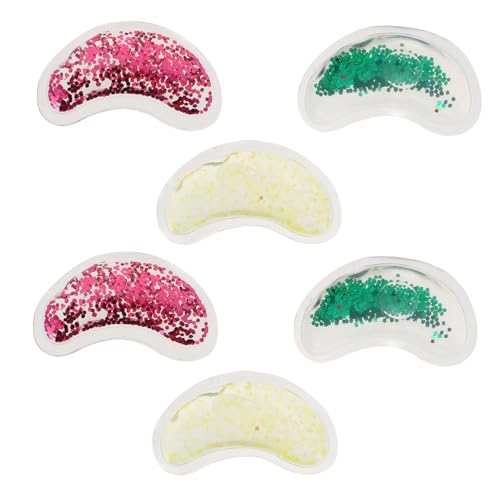 FRCOLOR 6st U-förmige Augenklappe Eisbeutel Patch Kühlend Lippenmaske Augenpads Augenmaske Mit Perlen Augen Schlafmasken Eye Maske Augen Kühlmaske Gel Lidschatten Heiß Und Kalt von FRCOLOR