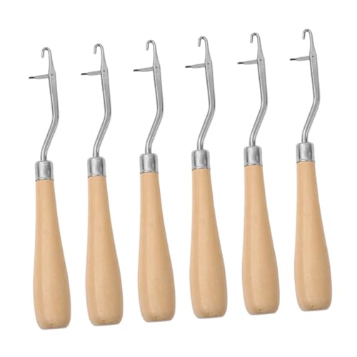 FRCOLOR 6stücke Haar-häkelnadeln Knüpfhaken Für Dreadlocks Webzubehör Zum Stricken Und Kunsthandwerk Werkzeuge Zum Flechten Von Haaren Häkelnadelset Für Teppiche Und von FRCOLOR