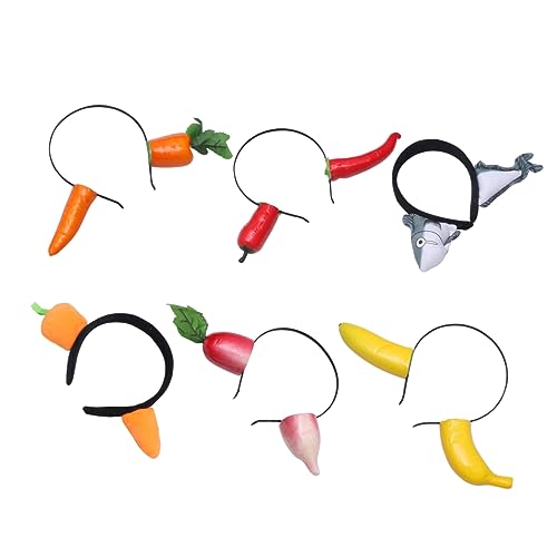 FRCOLOR 6stücke Haarreifen Aus Hochwertigem Material Leicht Und Bequem Mit Lustigem Design Beiden Seiten Für Partys Cosplay Und Performances Sowie Als Dekoratives Foto-requisit von FRCOLOR