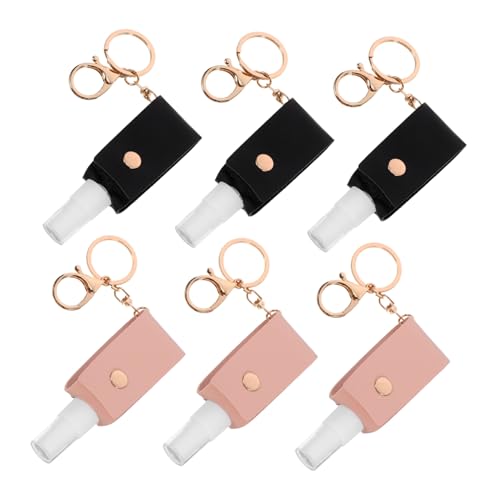 FRCOLOR 6stücke Handhalter Mit Abdeckungen Leere Reiseflaschen Quetschflaschen Zum Nachfüllen Für Sporttasche Kinderwagen Rucksack von FRCOLOR