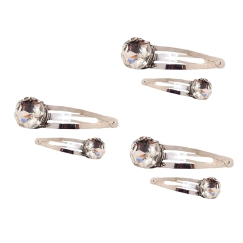 FRCOLOR 6stücke Strass Haarnadeln Stilvolle Haarklammern Legierung Für Damen Glänzende Bobby Haardekoration Für Verschiedene Anlässe Und Outfits von FRCOLOR