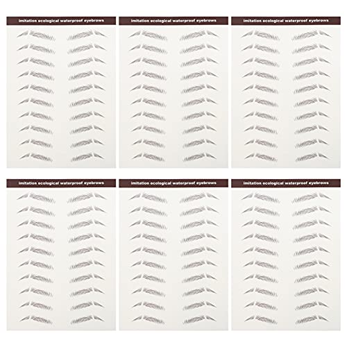 FRCOLOR 6stücke Wasserfeste Augenbrauen Aufkleber Haarähnliche Natürliche Augenbrauen Tattoos Für Sofortige Anwendung Für Spärliche Oder Überzupfte Brauen von FRCOLOR