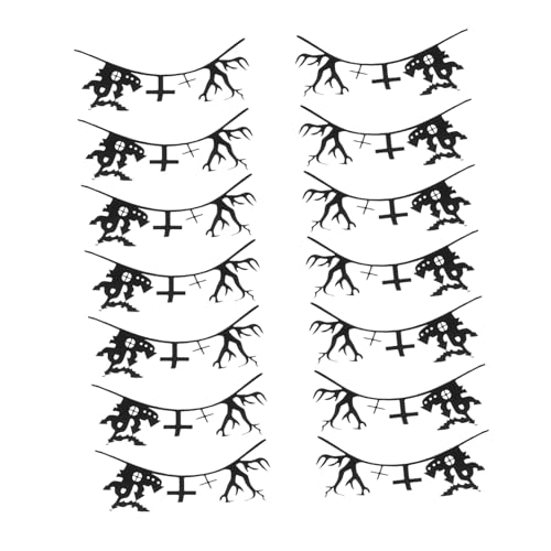 FRCOLOR 7 Paare Halloween Schmink Wimpern Einzigartige Cosplay Fake Eyelashes Leichte Komfortable Festival Party Wimpern mit Ausgefallenem Design für Frauen von FRCOLOR