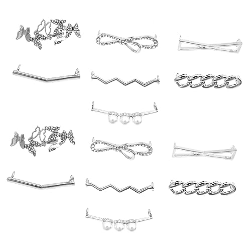 FRCOLOR 7paare Schnürsenkel-charms Aus Schuhschnalle Clip Damen-schuhdekor Kreativer Schuhriemen-clip Diy-zubehör Für Flache Schuhe Und Stiefel Mit Perlen Und Strasssteinen Verziert von FRCOLOR