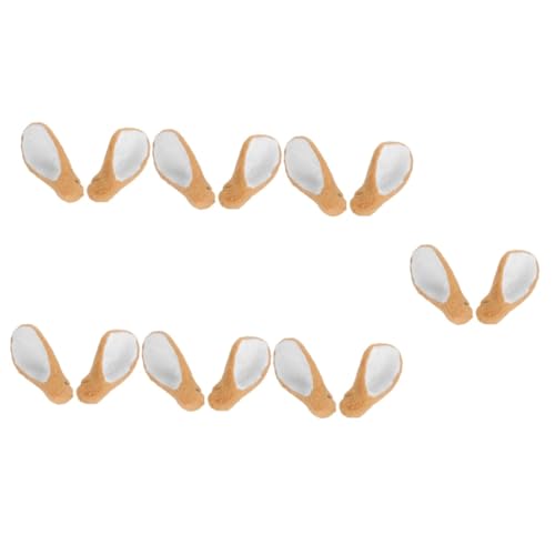 FRCOLOR 7 Paare künstliche Hirschohren Weihnachten Rentiergeweih Stirnband Hirsch Ohren Plüschtiere Haarschmuck kunstfell Haarspangen haar DIY Hirschohr Haarbänder Plastik von FRCOLOR