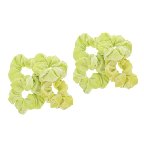 FRCOLOR 8 Stk Dickdarm-Haarring Haarband elastische Haarbänder weiche, krause Haarbänder Chiffon-Haarbänder Pferdeschwanz Haarschmuck für Mädchen Große Haargummis für die Haare Flanell von FRCOLOR