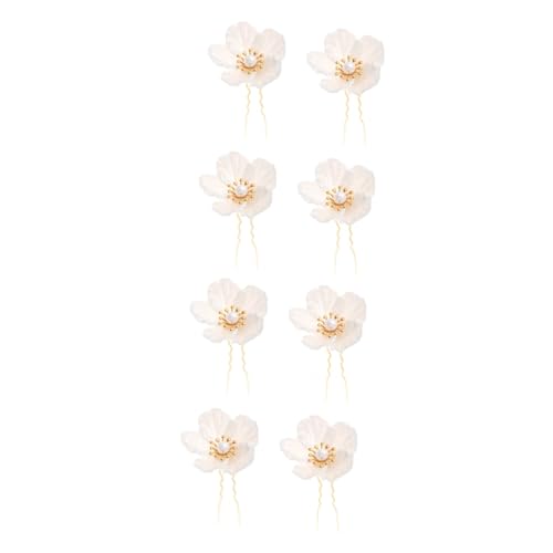 FRCOLOR 8 Stk Haarnadel Braut Hochzeit Haarspange Perlen Tiara Haarspangen Haarklammer hairpin dekorativer Kopfschmuck weibliche Kopfbedeckung Hanfu Essstäbchen Zubehör Antiquität Fräulein von FRCOLOR