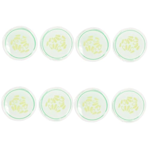 FRCOLOR 8 Stk kalte Augenpads Augenkühlpads Augenkühlung augenringe entfernen eye pads eyepads Kühlgele für die Augen runde Augenklappen Gurke Eisbeutel kalte Packung Augenmaske Patch PVC von FRCOLOR