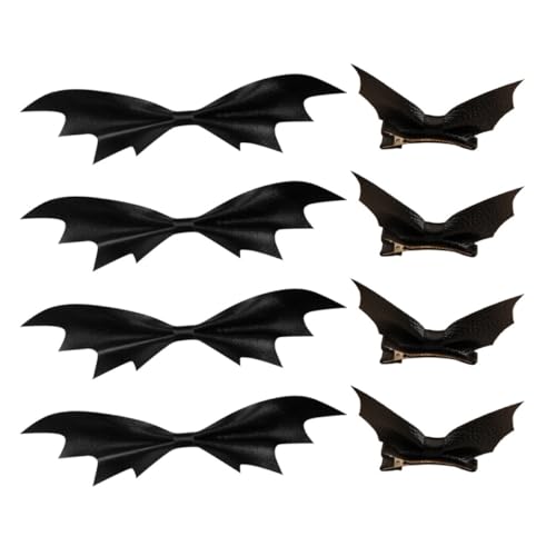 FRCOLOR 8 StüCk Halloween-Fledermaus-Haarspangen Schwarz Horror-Teufel-Gothic-Haarnadeln Haarschmuck Party Cosplay KostüM FüR Damen MäDchen von FRCOLOR