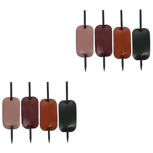 FRCOLOR 8 Stk Haarnadel Haarstock Aus Leder Frauenhaar Haarschmuck Für Frauen Haarspangen Für Damen Haarmanschette Brötchenkäfig Koreanische Haarzusätze Pu Leder Einfach Brot Fräulein von FRCOLOR