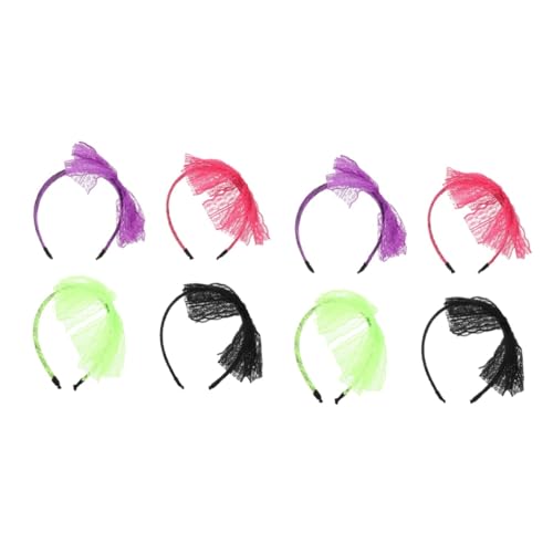 FRCOLOR 8 Stück Schleifen Stirnband Foto Requisite Mädchen Partyzubehör Mädchen Stirnband Halloween Haarband Schickes Haarband Abschlussball Accessoires Schleifen Design von FRCOLOR