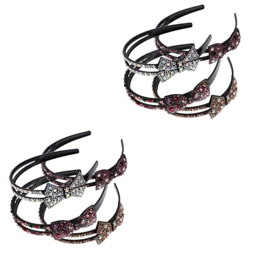 FRCOLOR 8 Stück Schleifen Stirnband Haarbänder Stirnbänder Für Perücken Turban Stirnband Strass Stirnbänder Für Frauen Strass Haarband Haarband Für Mädchen Haarschmuck Für Frauen von FRCOLOR