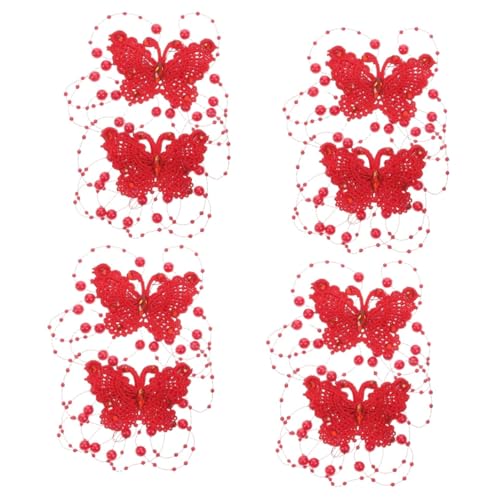 FRCOLOR 8 Stück Spitze Schmetterling Haarspange Schmetterlinge Clips Für Haare Hochzeit Haarspangen Haarspangen Für Mädchen Braut Haarspange Mädchen Haarnadel Strass Haarspangen Perlen von FRCOLOR