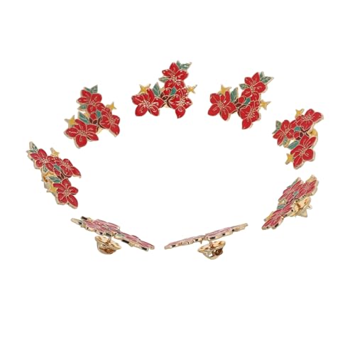 FRCOLOR 8 Stück Teiliges Blumenbroschen Set aus Legierung Kreative Anstecknadeln für Damen und Herren Modische Dekorative Blumenpins Vielseitiges Accessoire für Kleidung und Rucksäcke von FRCOLOR