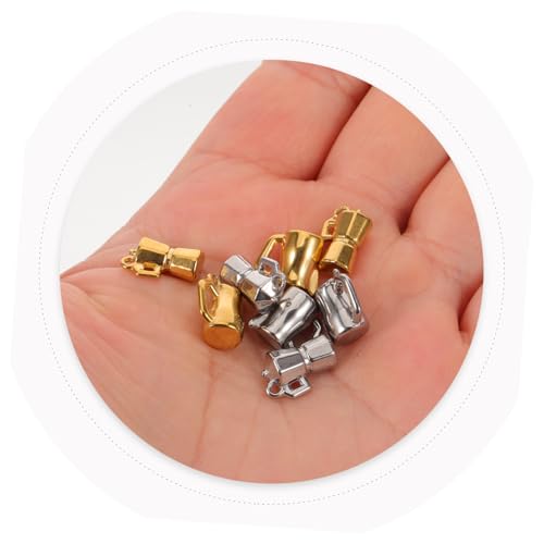FRCOLOR 8 Stück Teiliges Edelstahl Anhänger Charms in Becher Pokalform Leichte Schmuckanhänger für DIY Schmuckherstellung Geeignet für Halsketten Armbänder und Ohrringe Robust und von FRCOLOR