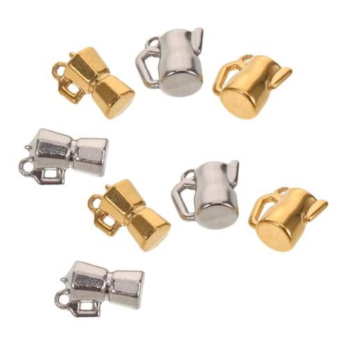 FRCOLOR 8 Stück Teiliges Edelstahl Charms für DIY Schmuckherstellung Anhänger in Wasserkrug Trophäenform Leichte Vielseitige Schmuckzubehör für Halsketten Armbänder Ohrringe von FRCOLOR