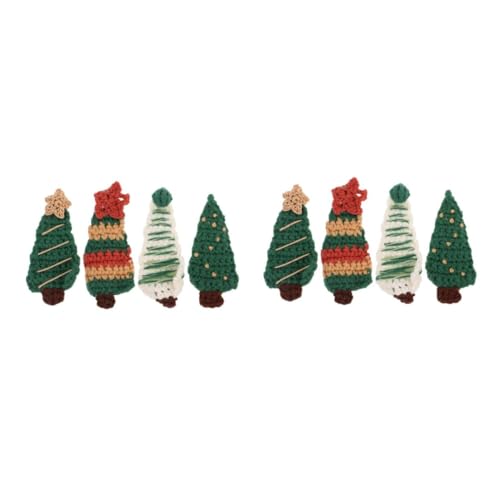 FRCOLOR 8 Stück Teiliges Gestrickte Weihnachtsbaum Haarspangen aus Rotem und Grünem Garn Süße Haarklammern für Mädchen und Kleinkinder Festliche Haarschmuckclips für Seitenpony für FRCOLOR 8 Stück Teiliges Gestrickte Weihnachtsbaum Haarspangen aus Rotem und Grünem Garn Süße Haarklammern für Mädchen und Kleinkinder Festliche Haarschmuckclips für Seitenpony für von FRCOLOR