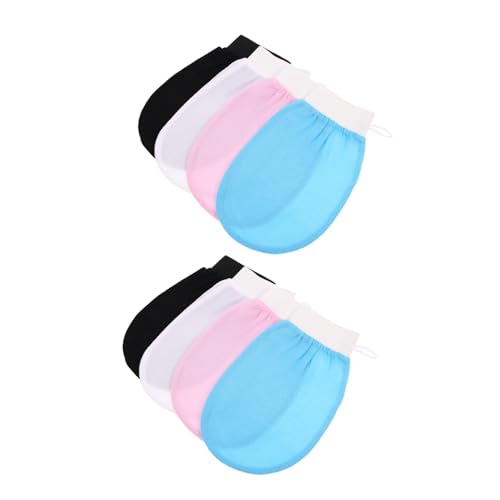 FRCOLOR 8 Stück Teiliges Koreanisches Peeling-handschuh- Doppelseitige Körperpeeling-mitt Weiche Viskosefaser-bad-handschuhe für Frauen Sanfte und Gründliche Hautreinigung Abgestorbene von FRCOLOR
