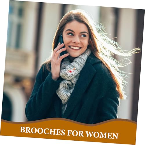 FRCOLOR 8 Stück Teiliges Niedlicher Plüsch Pferde Anhänger mit Offenem Rückteil Weiche Broschen zum Basteln und Verzieren von Taschen Schals Kleidung DIY Tierbroschen Zubehör von FRCOLOR