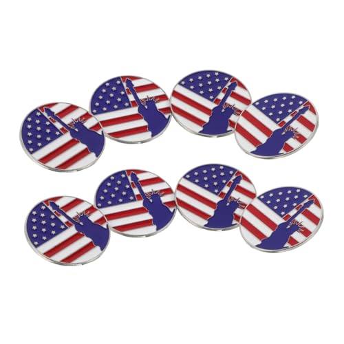 FRCOLOR 8 Stück Teiliges Statue Of Liberty Broschen Patriotische Anstecknadeln für und Memorial Day Hochwertige Emaille Anstecknadeln für Kleidung und Accessoires von FRCOLOR