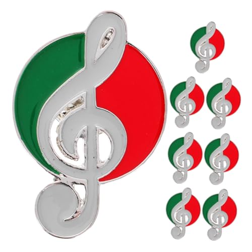 FRCOLOR 8 Stück Teiliges Vintage Musiknoten Broschen mit Emailleüberzug Lichtechte Leichte Schmuckanstecker für Kleidung Rucksäcke Hüte für Musikliebhaber und Alltagsmode von FRCOLOR