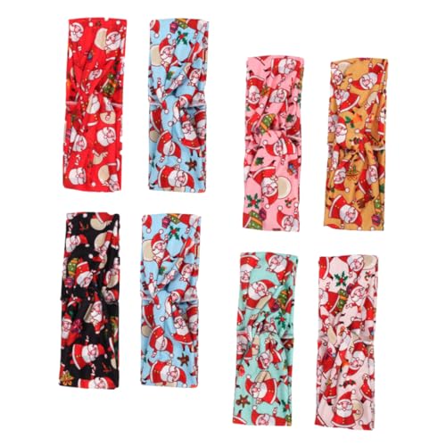 FRCOLOR 8stücke Teiliges Weihnachts-haarreif Für Mädchen Design Bunte Haardekoration Für Weihnachten Yoga Make-up Und Atmungsaktives Elastisches Material Für Hohen Tragekomfort von FRCOLOR