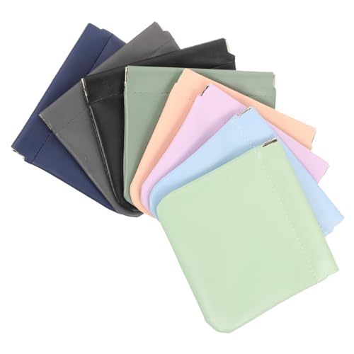 FRCOLOR Kosmetiktasche für 4 Stück Tragbare Lippenstift Organizer Tasche Kleine Make Up Aufbewahrungstasche mit Spiegel für Reisen und Alltag von FRCOLOR