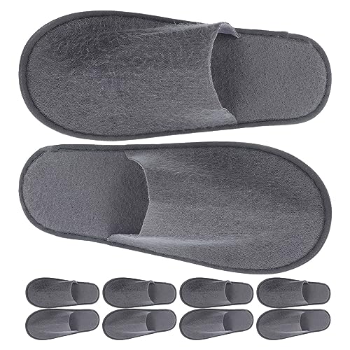 FRCOLOR 80 Stk Frauen Sandalen Spa-hausschuhe Für Frauen Damen Sandalen Einweg-hausschuhe Für Hotels Schwarze Hausschuhe Hotel Salon Hausschuhe Slipper Plüsch Haushalt Fräulein Badeschuhe von FRCOLOR